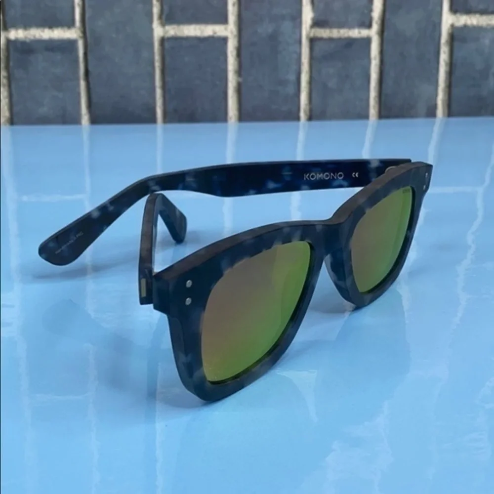 KOMONO men's Allen Black/Blue New Sunglasses
